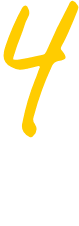 A large, yellow, handwritten number 4 appears in the upper left corner of a light gray background.